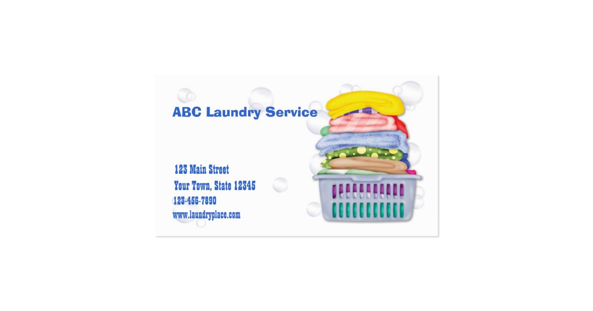 Laundry Business Card Zazzle
