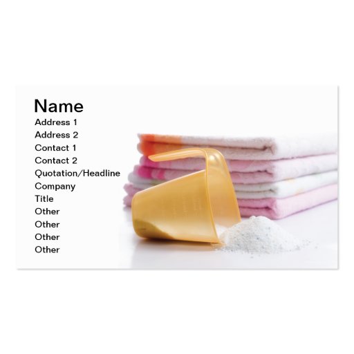 Laundry Business Card Zazzle