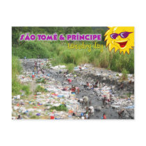 Laundry Day in Sao Tome and Principe, Africa Post Cards