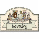 "Laundry" - Decorative Door Sign photo sculptures