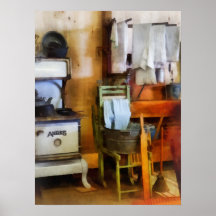 Laundry Drying in Kitchen Print
