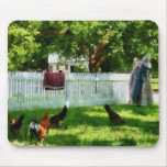 Laundry Hanging on Fence Mousepad