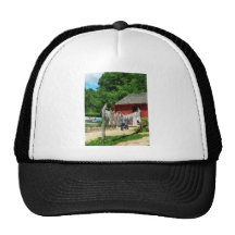 Laundry Hanging on Line Hats