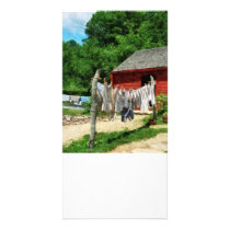 Laundry Hanging on Line Customized Photo Card