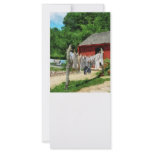 Laundry Hanging on Line Custom Rack Card