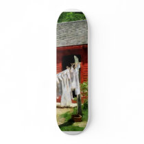 Laundry Hanging on Line Skate Board Deck