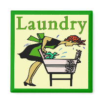 Laundry Lady magnets