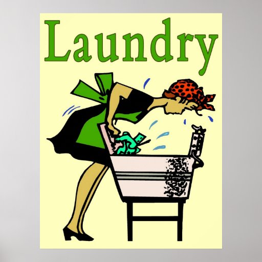 Laundry Lady Poster Zazzle