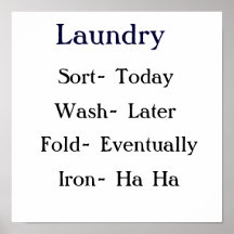 Laundry List Posters