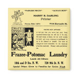 Laundry Newspaper Advertisement Refrigerator Magnet