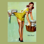 Laundry Pinup Business Card Template