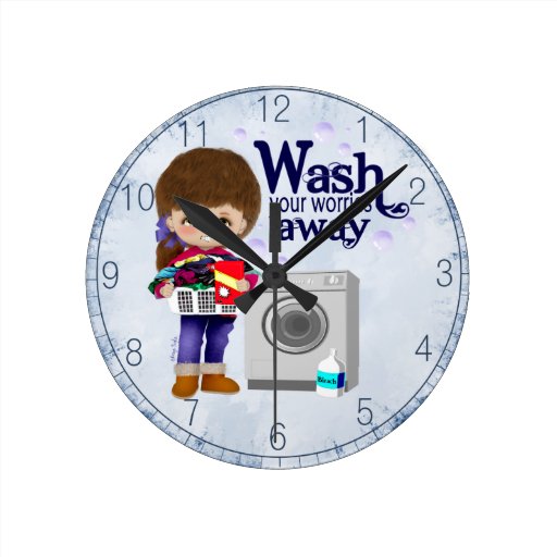 Laundry Room Clock Zazzle
