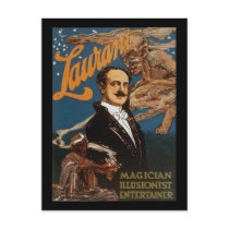 Laurant magician illusionist entertainer postcard