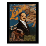 Laurant magician illusionist entertainer postcard