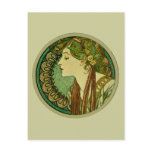 Laurel, Alphonse Mucha Postcards