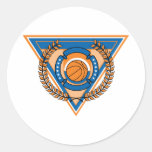 laurel basketball pride emblem round stickers