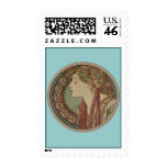 Laurel by Alphonse Mucha Postage