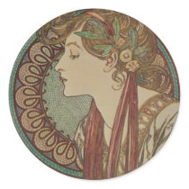 Laurel by Alphonse Mucha stickers by ArtNouveauDaz Laurel by Alphonse Mucha stickers