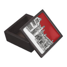 Laurel Hall building in red Premium Gift Boxes
