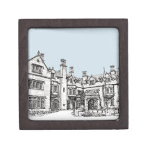 Laurel Hall building light blue Premium Gift Boxes
