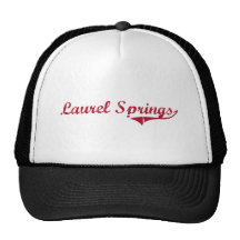Laurel Springs New Jersey Classic Design Mesh Hats