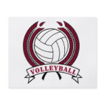 laurel volleyball emblem design flyers