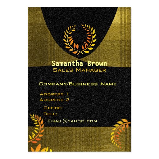 Laurel Wreath Attorney Business Card (front side)