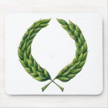Laurel Wreath Mouse Pad mousepads by DaVincisCousin Laurel Wreath Mouse Pad mousepads