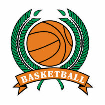 laurels basketball design photo sculpture
