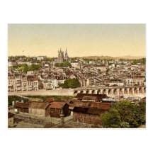 Lausanne, general view, Geneva Lake, Switzerland v Postcards