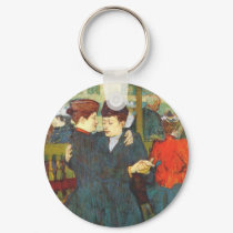 Lautrec at the two women waltzing keychains by vintage_poster Lautrec at the two women waltzing keychains
