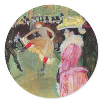 Lautrec - Dance At The stickers by VintageCabaret Lautrec - Dance At The stickers