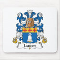Lauzon Family Crest mousepads by coatsofarms Lauzon Family Crest mousepads