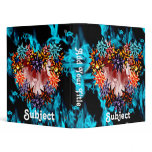 LaVa Blooms Heart of Flames Blue Blazes  Binder