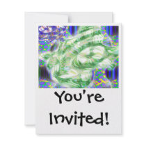 lava dreams nuclear abstract art personalized announcement
