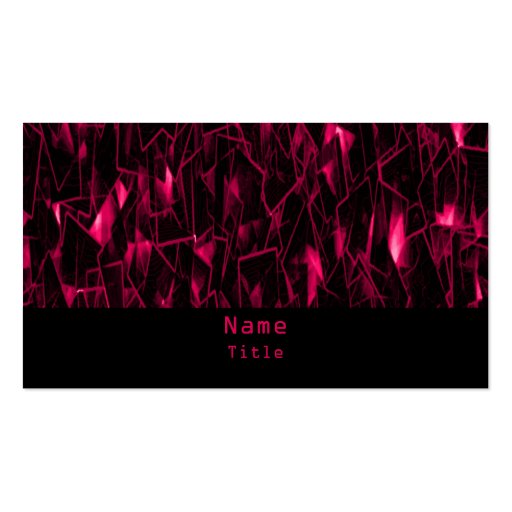 Lava Fractal Business Card, Pink