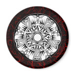 'Lava Wheel' Fridge Magnet