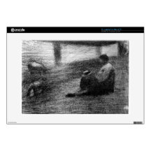 Lavadero en la línea de Jorte Seurat Calcomanía Para Portátil