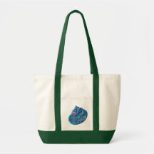 Lavanda y Shell azul Bolsa