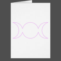 Lavander Triple Goddess Outline cards