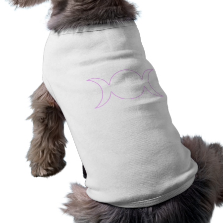 Lavander Triple Goddess Outline Pet Clothes