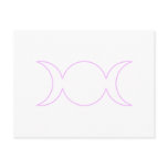 Lavander Triple Goddess Outline Postcard