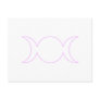 Lavander Triple Goddess Outline Postcard