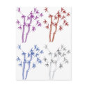 Lavendar Bamboo, Red Bamboo, Blue bamboo, Bam... postcards by jtgauntt Lavendar Bamboo, Red Bamboo, Blue bamboo, Bam... postcards