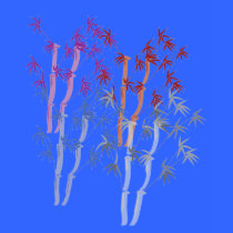 Lavendar Bamboo, Red Bamboo, Blue bamboo, Bam... t-shirts