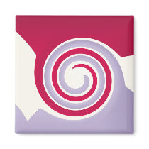 Lavendar Berry Swirl magnets