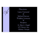 Lavendar Elegance Direction Cards Business Card