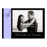 Lavendar Elegance Mini Save The Date Card Business Card Templates