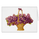 Lavendar Flower Basket Cards