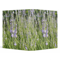 Lavendar Flowers Field Binder
